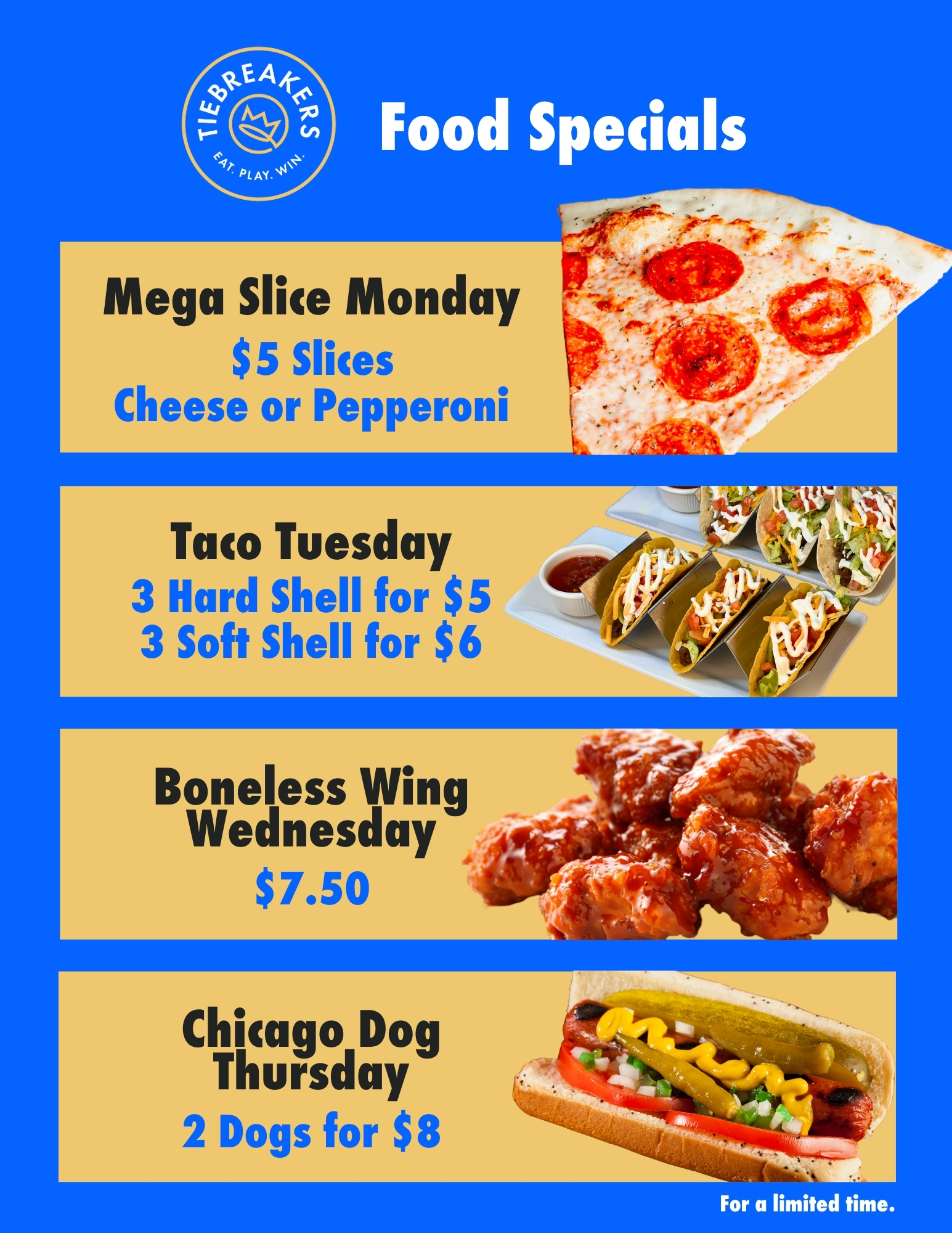 Monday Giant slices at great prices all day on Monday